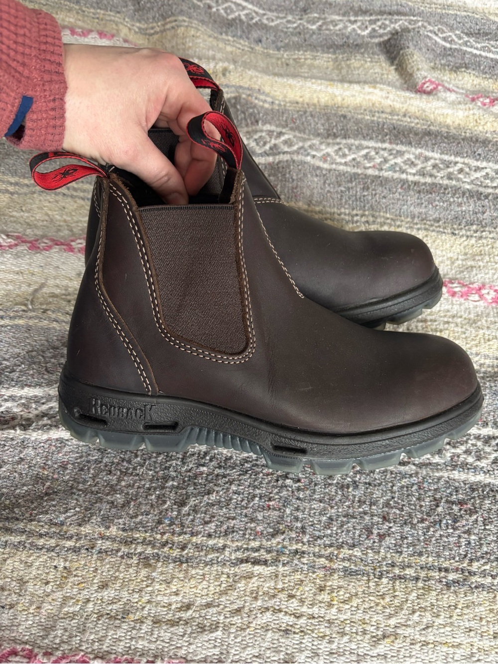 Redback Great Barrier Puma Brown Leather Slip-On Boots
Men's 7.5, W9, UK 6.5